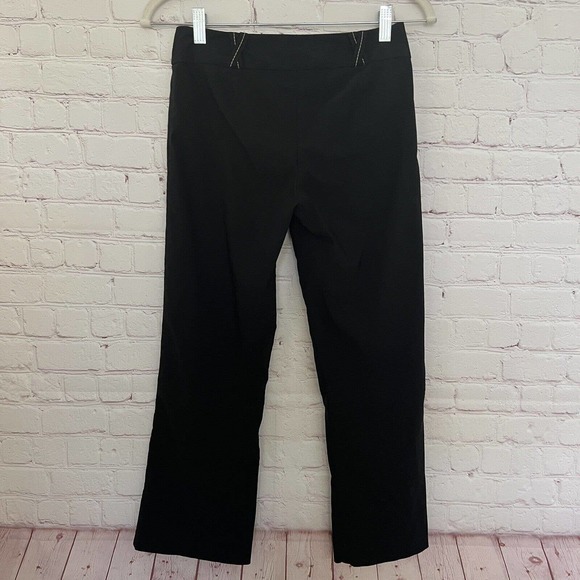 Cache Women's Y2K Black Low Rise Cropped Flared Stretchy Pants - Size 2 - Picture 6 of 8